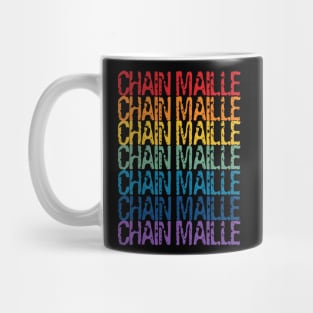 Rainbow Chain Maille Mug